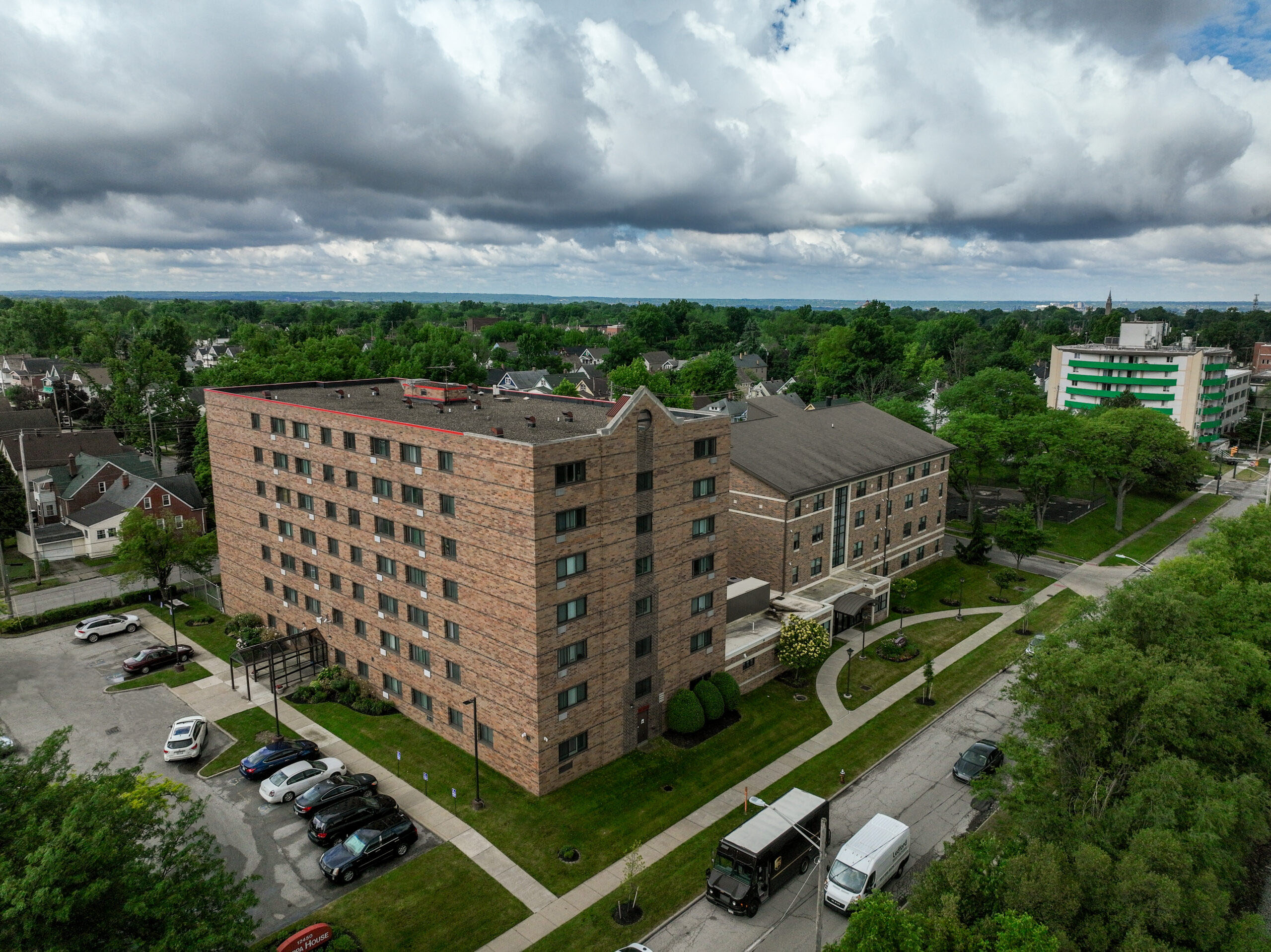 Kappa House Plaza Aerial Shot